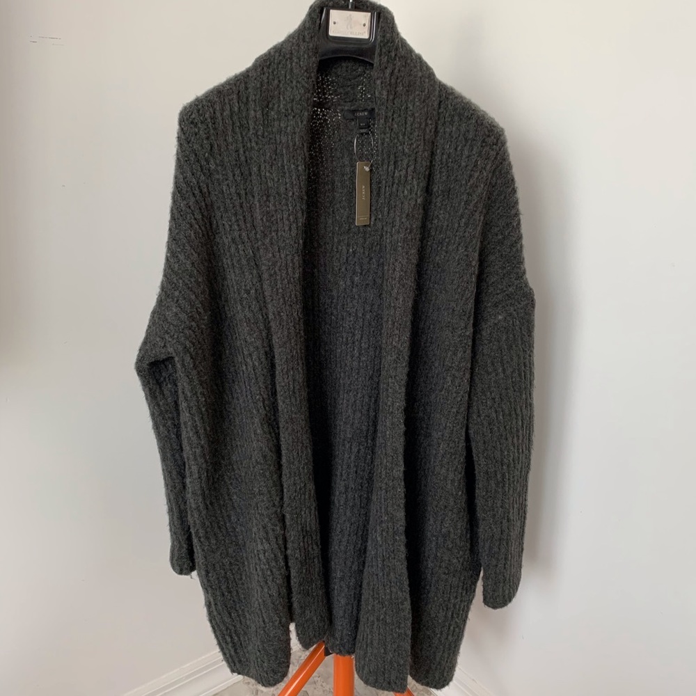 J. CREW Wool Grey Cardigan